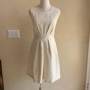 Pretty Trina Turk Yellow & White Dress